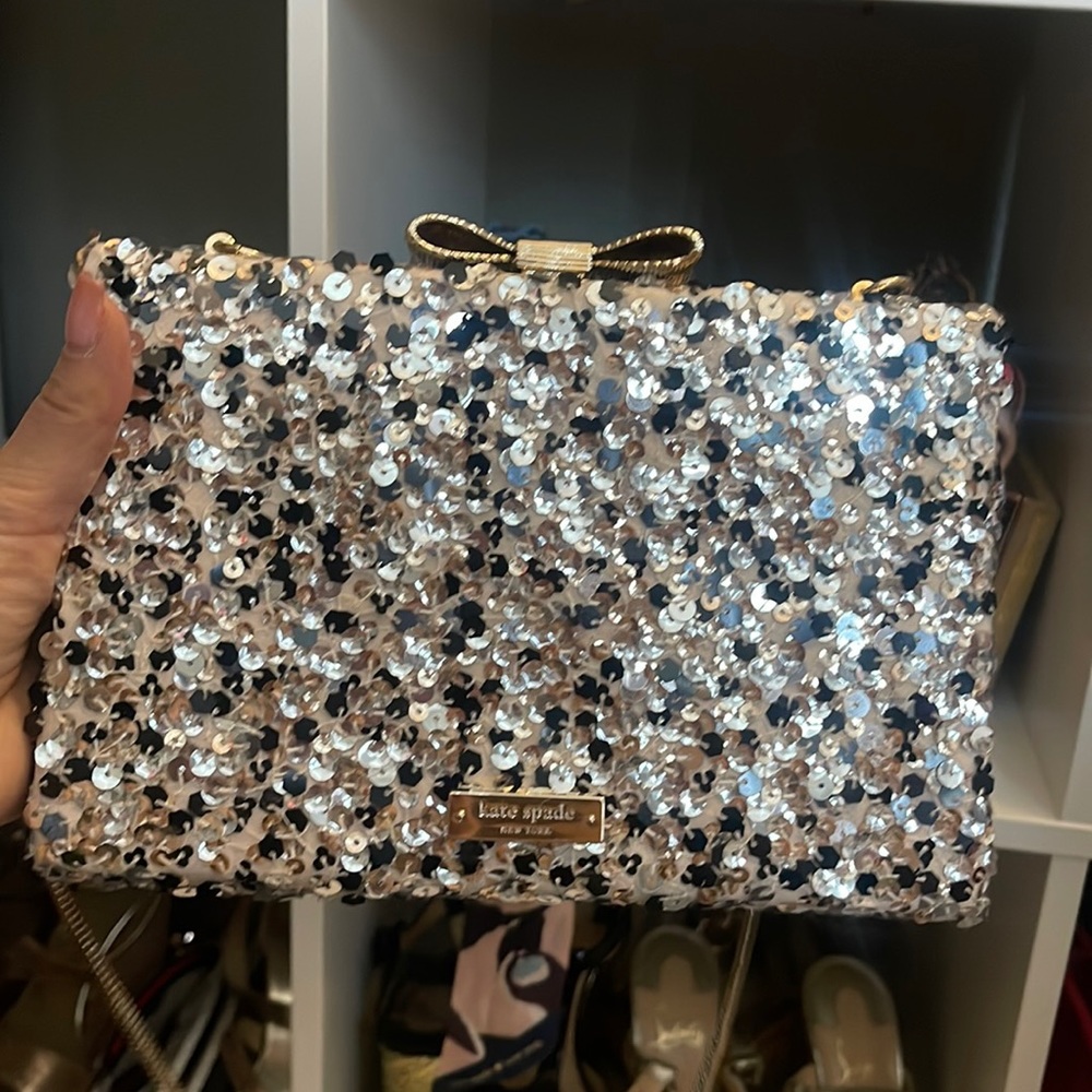 Kate spade sequin purse excellent condition